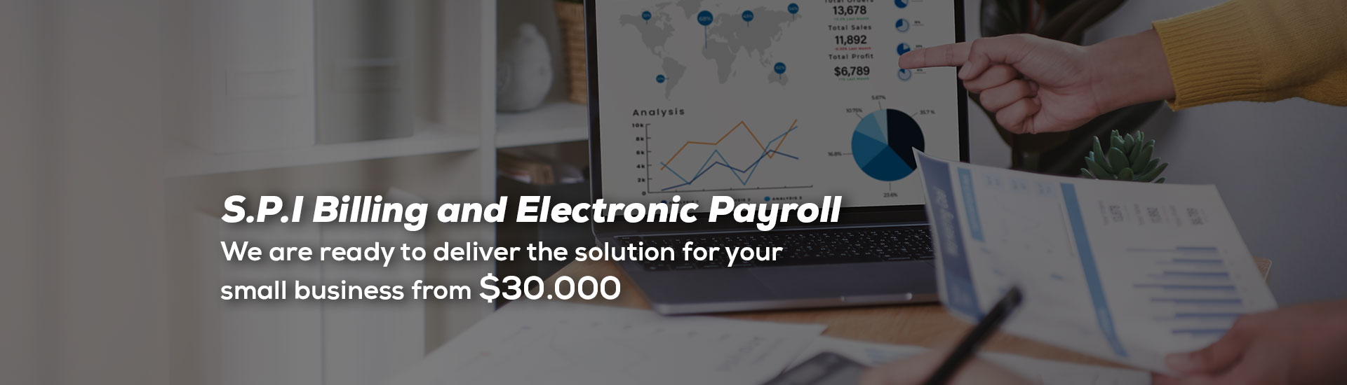 Electronic invoicing and payroll software