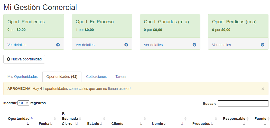 CRM especializado para el correcto funcionamiento de tu negocio